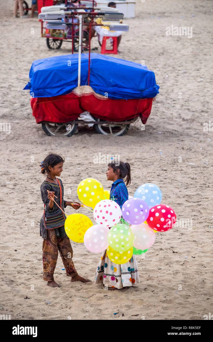 India State Of Kerala Kozhikode Or Calicut Kozhikode Beach With A Lively Atmosphere At The 