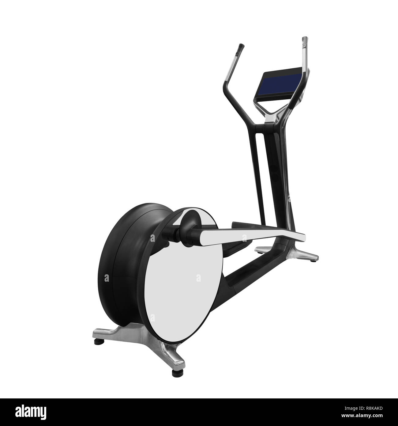 Luxury elliptical cross trainer isolated on white background Stock