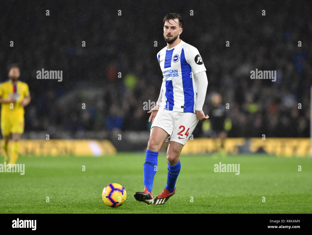 Davy Propper of Brighton during the Premier League match between Brighton & Hove Albion and Crystal Palace at the Amex Stadium . 04 Editorial use only. No merchandising. For Football images FA and Premier League restrictions apply inc. no internet/mobile usage without FAPL license - for details contact Football Dataco Stock Photo