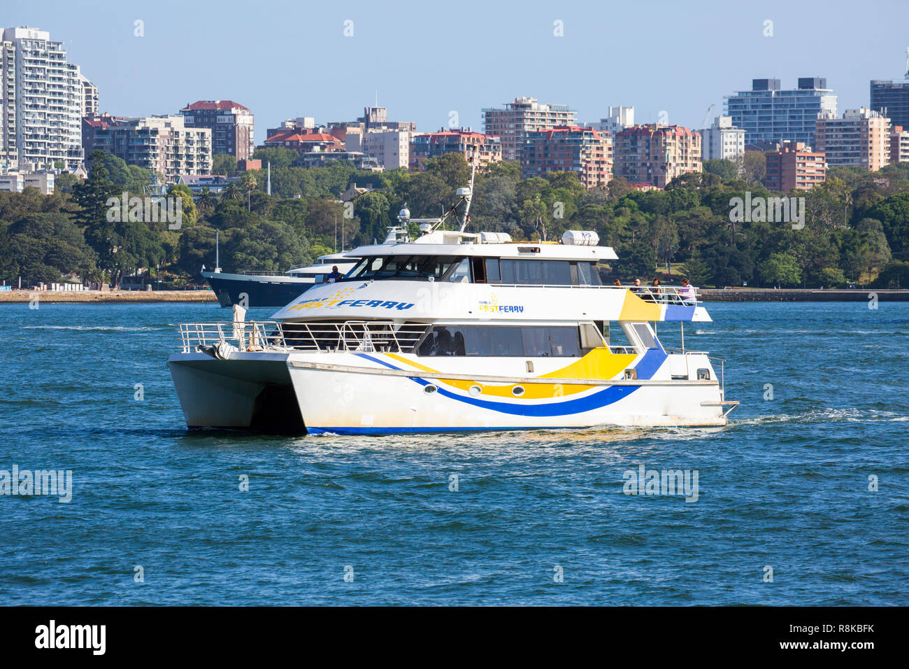 Manly fast ferry on Sydney harbour,Australia Stock Photo Alamy