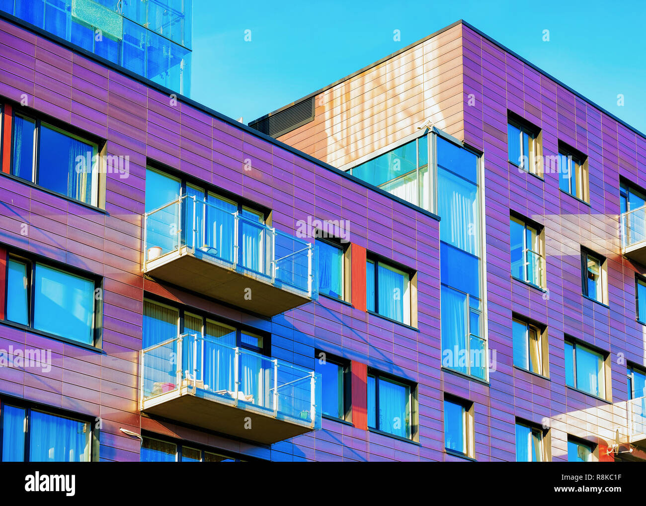 Modern luxury apartment building exterior concept Stock Photo - Alamy