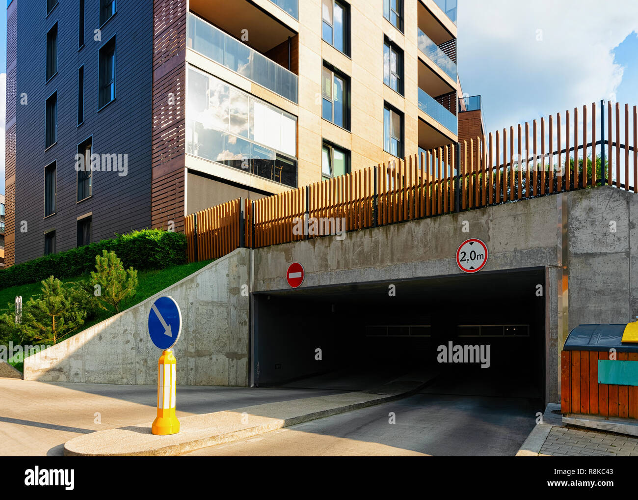 Modern Residential Home Apartment Building Architecture With