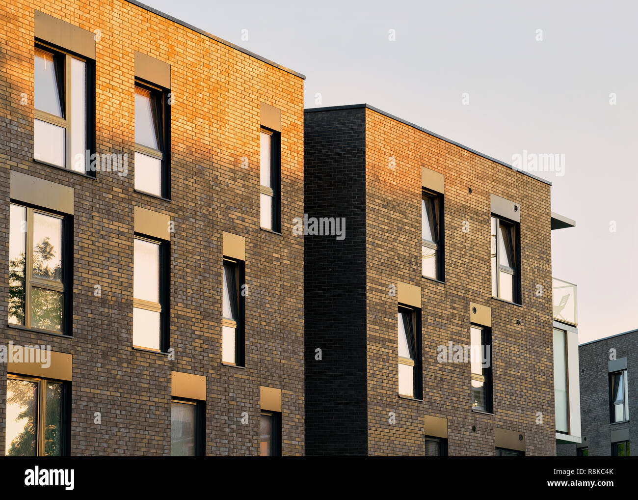 View of New luxury apartment building architecture concept Stock Photo - Alamy