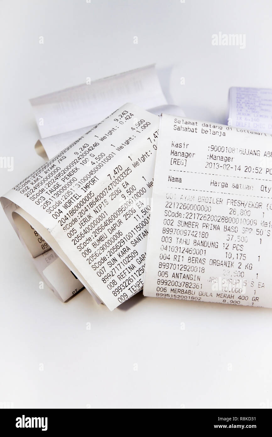 acknowledgement receipt template high resolution stock photography and images alamy