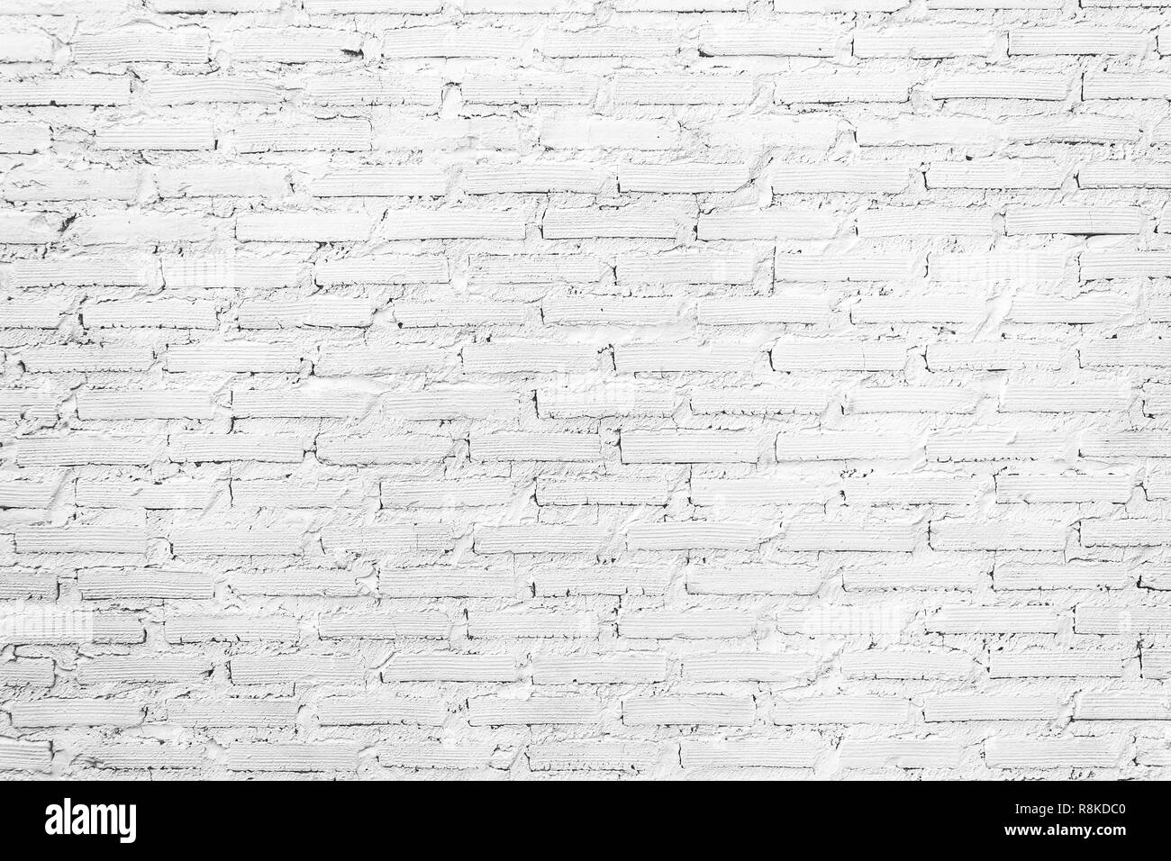 White brick wall vintage texture background Stock Photo - Alamy