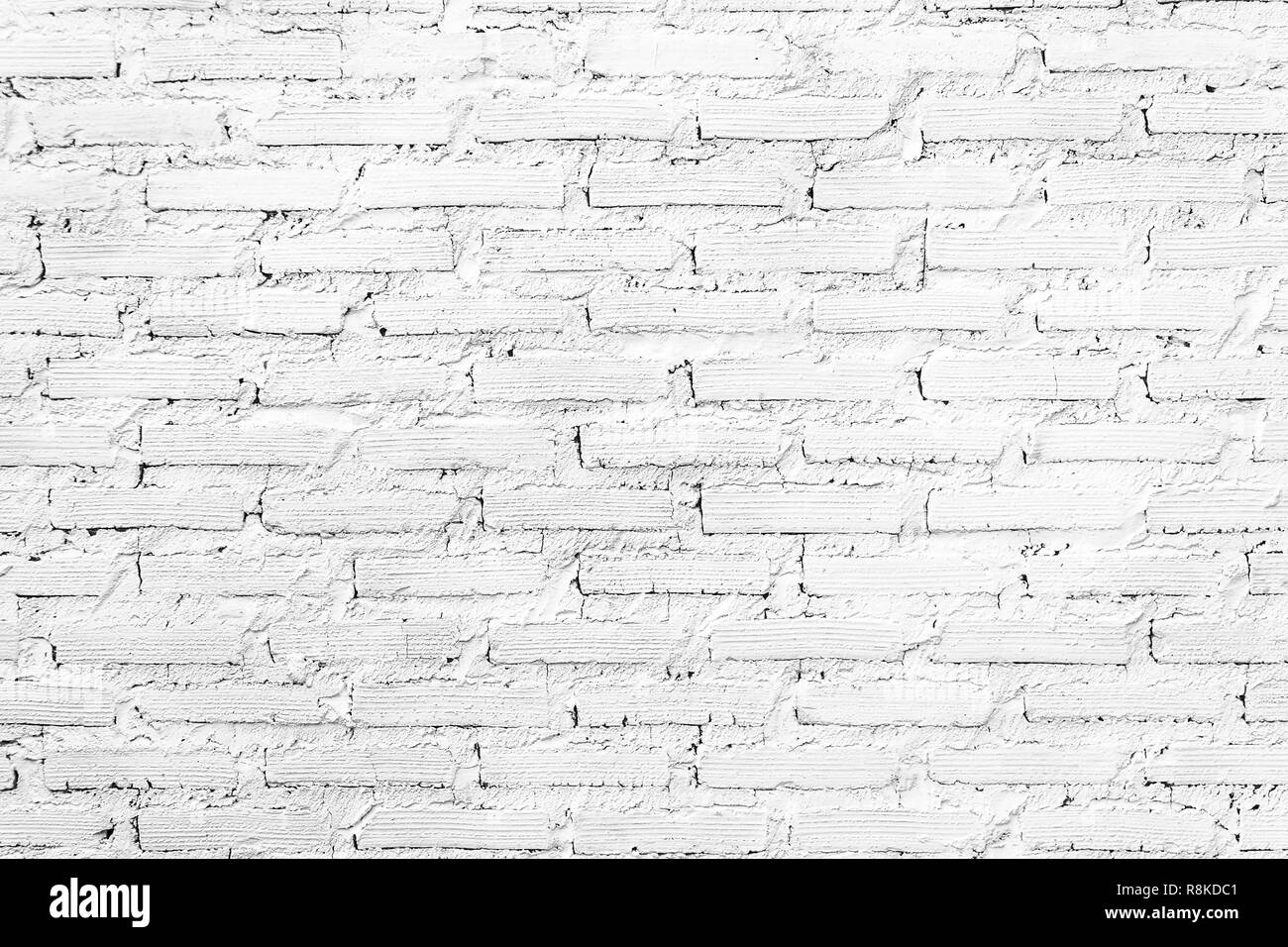 White brick wall vintage texture background Stock Photo - Alamy