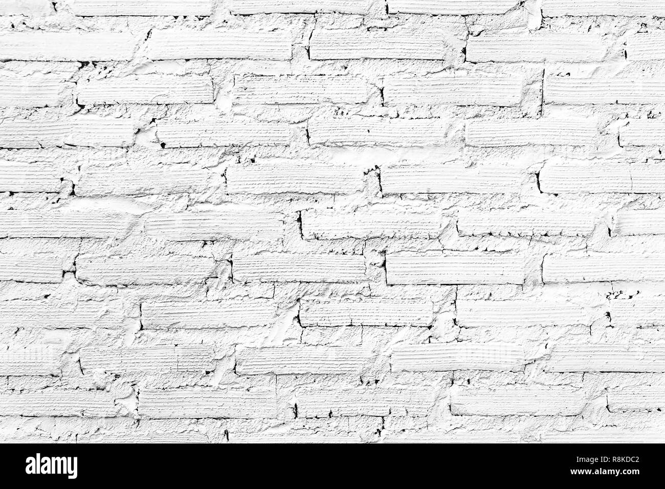 White brick wall vintage texture background Stock Photo - Alamy