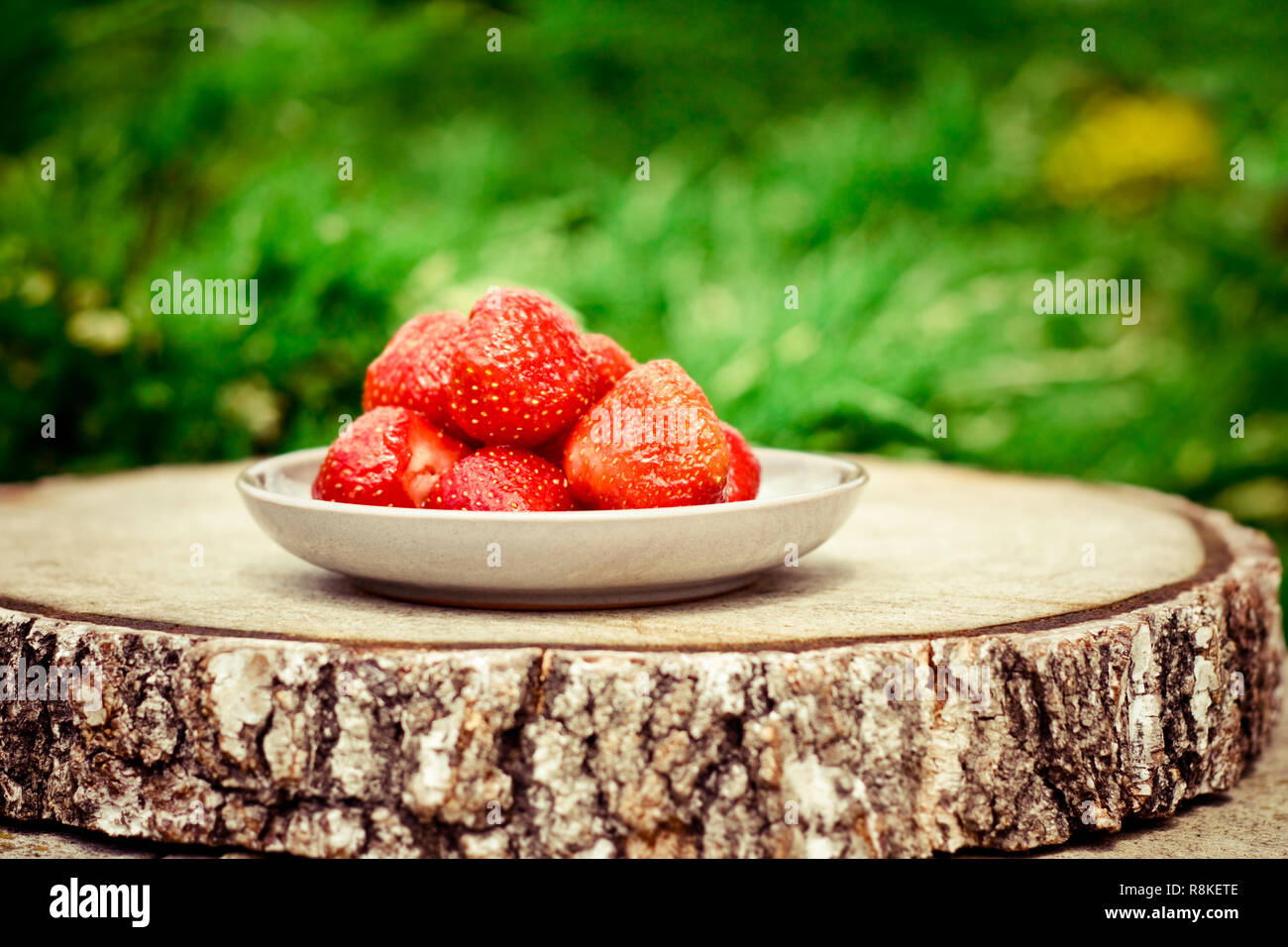 strawberries from the garden - fresh fruits and healthy eating styled ...
