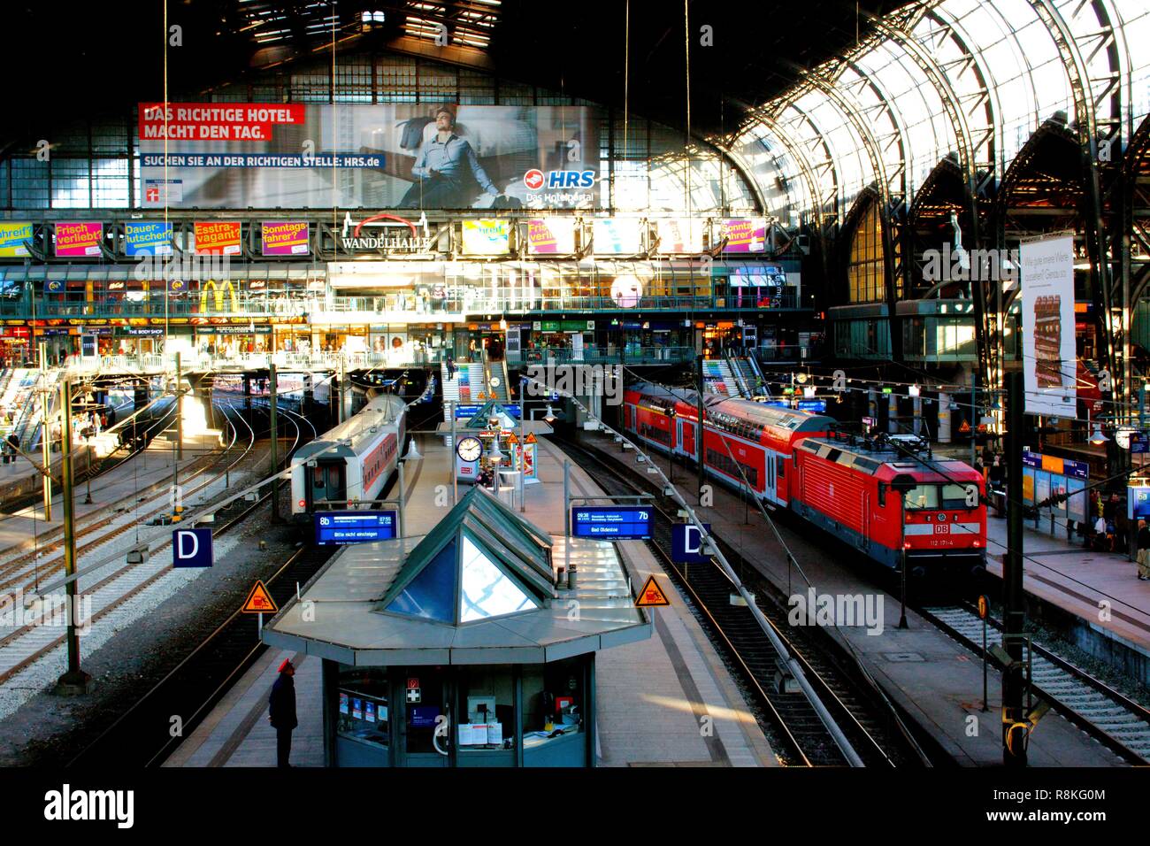 Germany, Hamburg, train station Stock Photo - Alamy