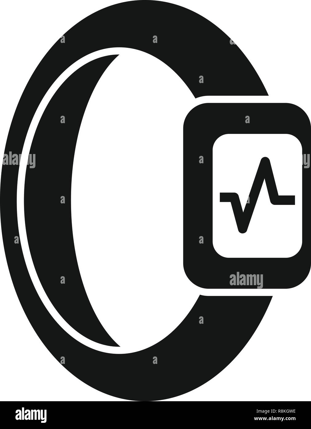 Isolated heart beat watch Stock Vector Images - Alamy