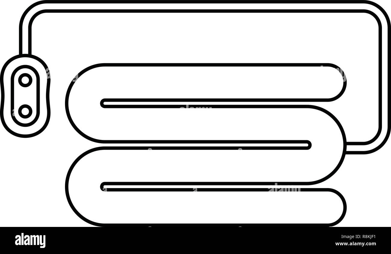 Electric blanket device icon. Outline electric blanket device vector