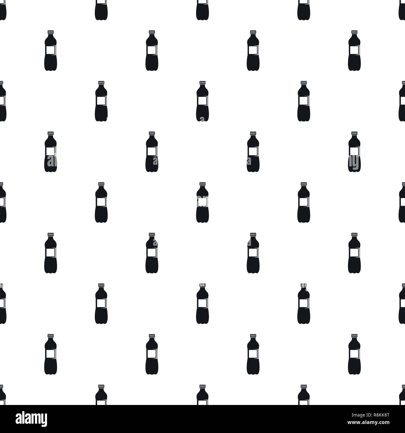 Aloe bottle pattern seamless vector repeat geometric for any web design Stock Vector