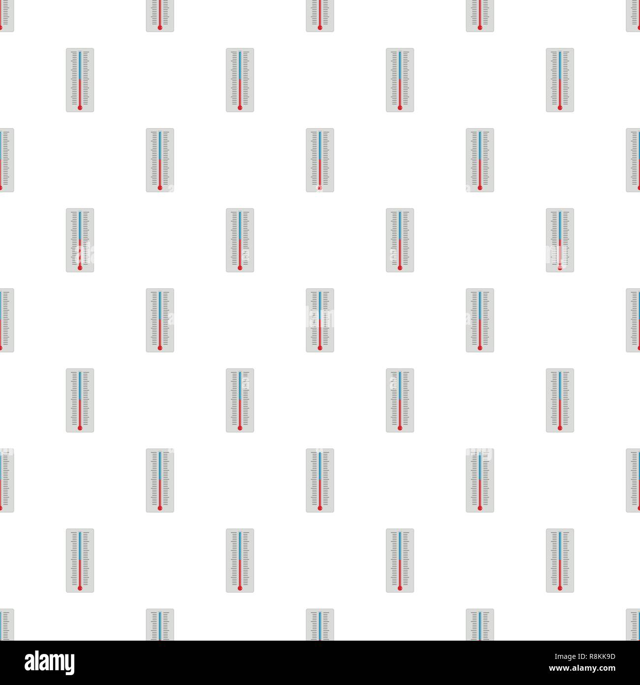 Thermometer pattern seamless vector repeat for any web design Stock Vector