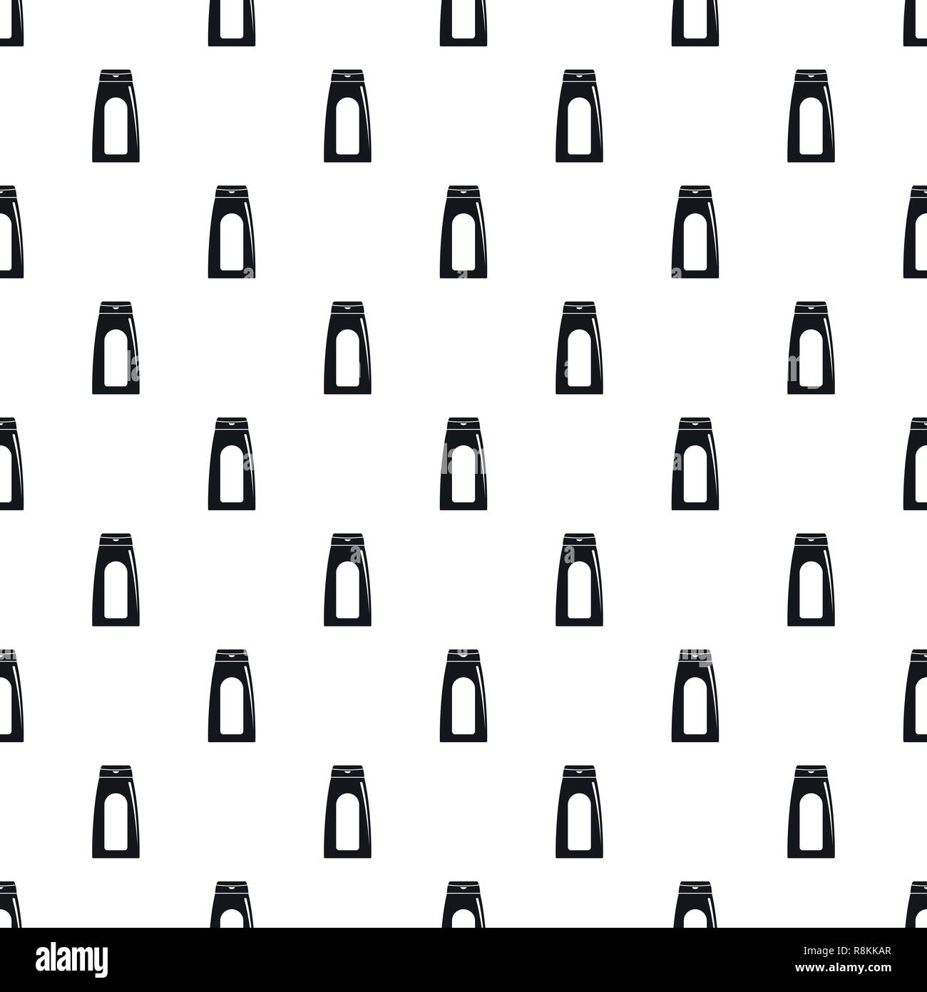 Aloe tube cream pattern seamless vector repeat geometric for any web design Stock Vector