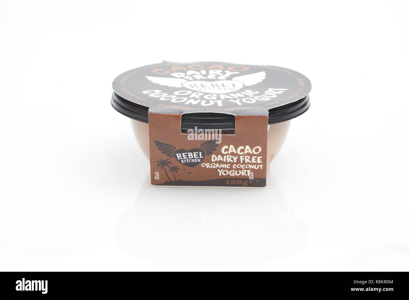 Dairy Free Organic Coconut Yogurt Stock Photo - Alamy