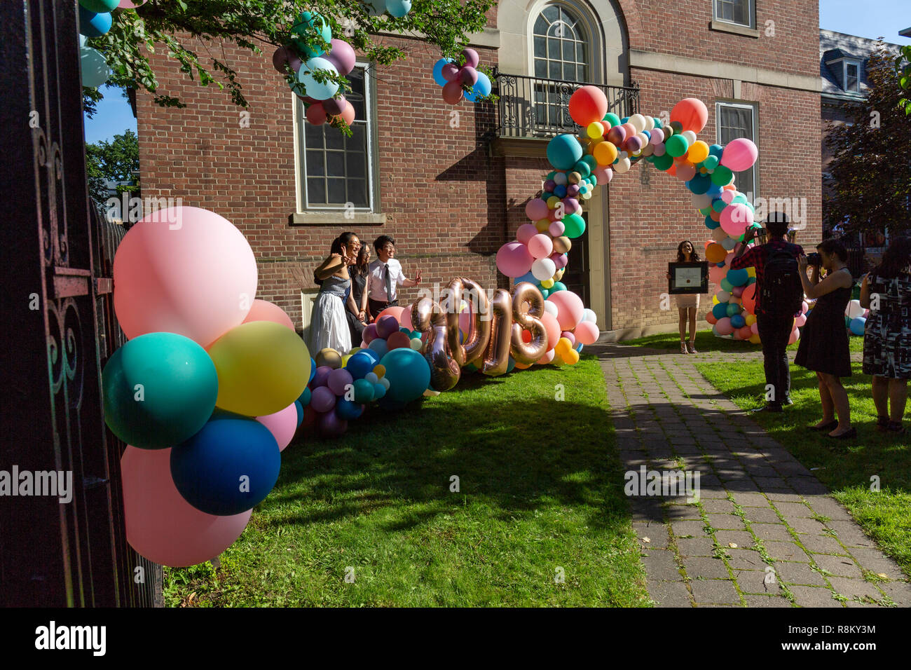 Canada, Province of Ontario, City of Toronto, University of Toronto, Whitney Hall, Graduation Party Stock Photo