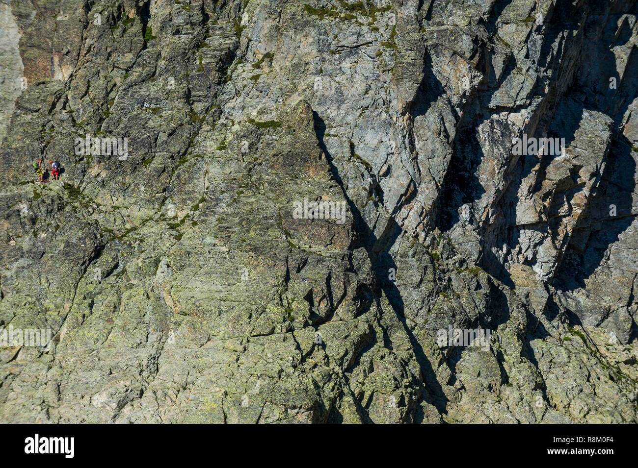 France, Haute-Savoie, Chamonix-Mont-Blanc, Tour du Mont Blanc, climbing ...
