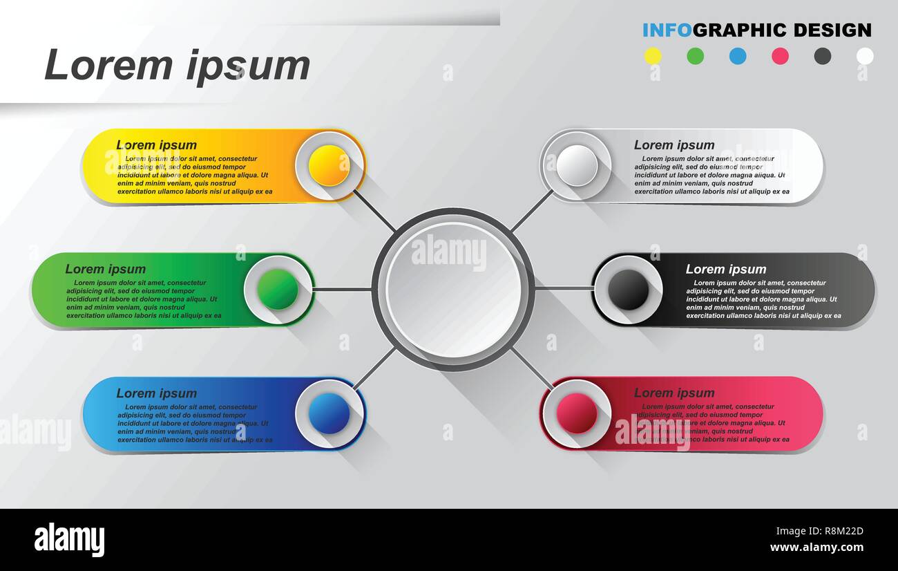 Infographics design template. Stock Vector