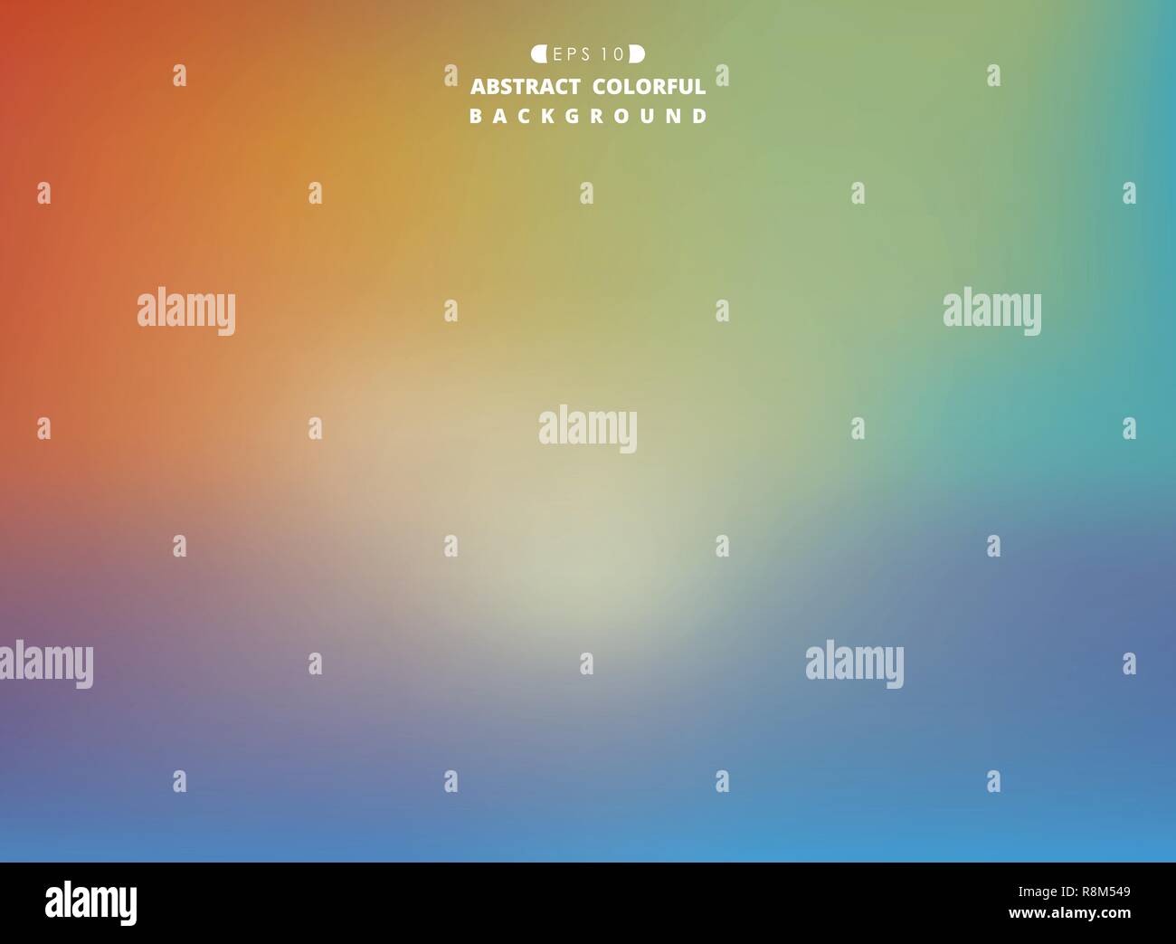 Abstract of colorful gradient mesh background, vector eps10 Stock Vector