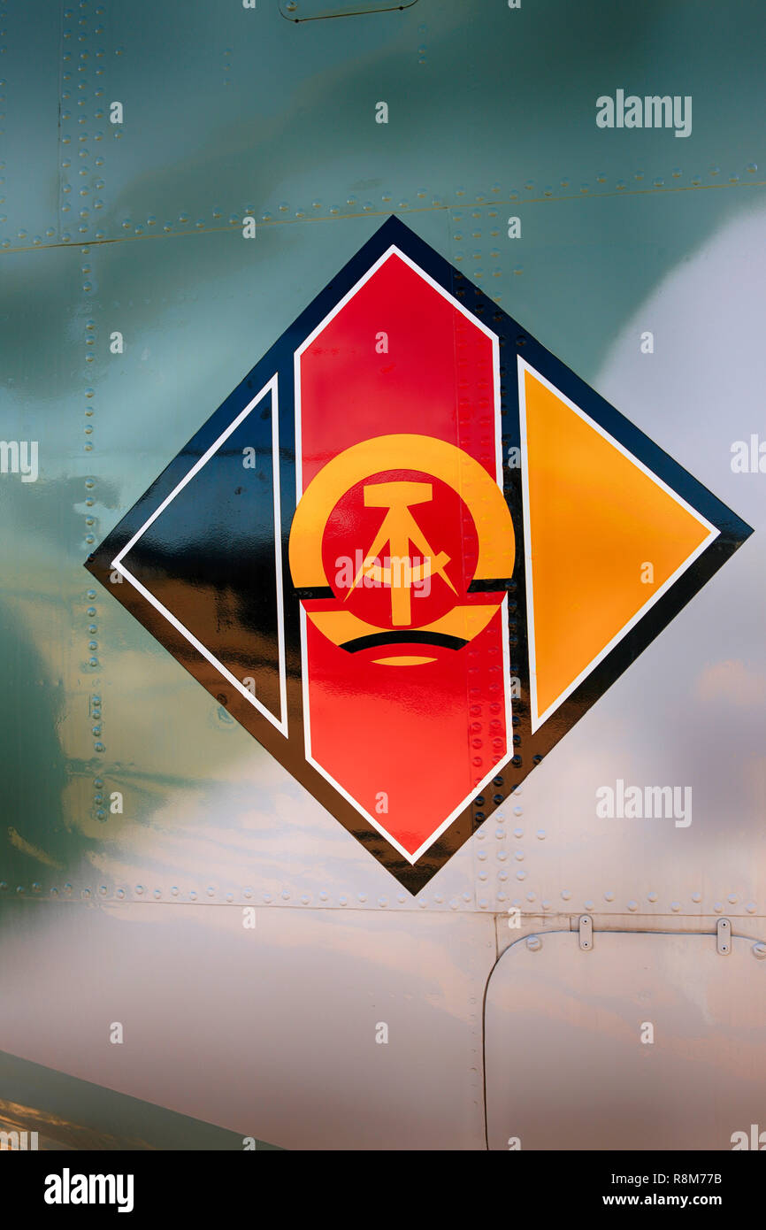 East German Air Force logo on the side of a Mi-24 helicopter gunship on  display at the Pima Air & Space Museum in Tucson, AZ Stock Photo - Alamy