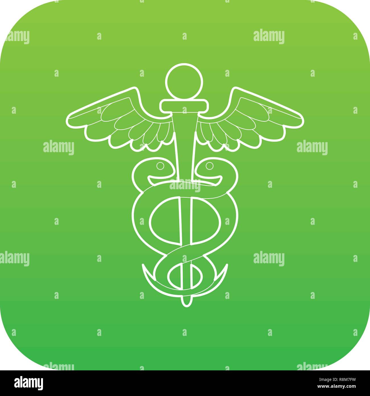 Sign medicine icon green vector Stock Vector Image & Art - Alamy