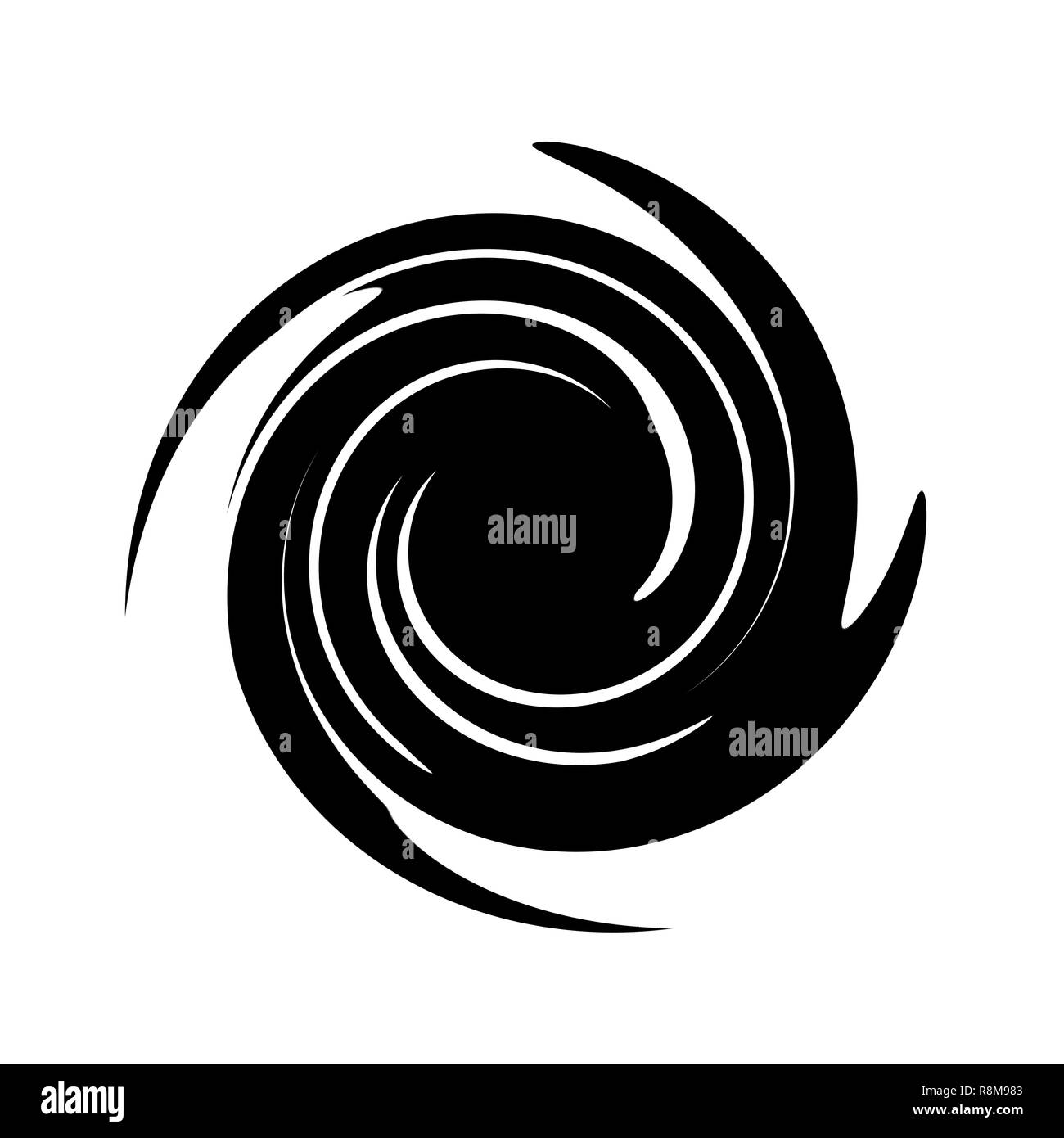 Black and white hypnotic spiral hi-res stock photography and images - Alamy