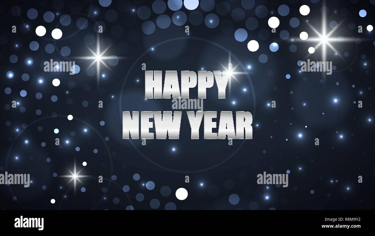 Happy New Year glittering background. Vector illustration of abstract ...