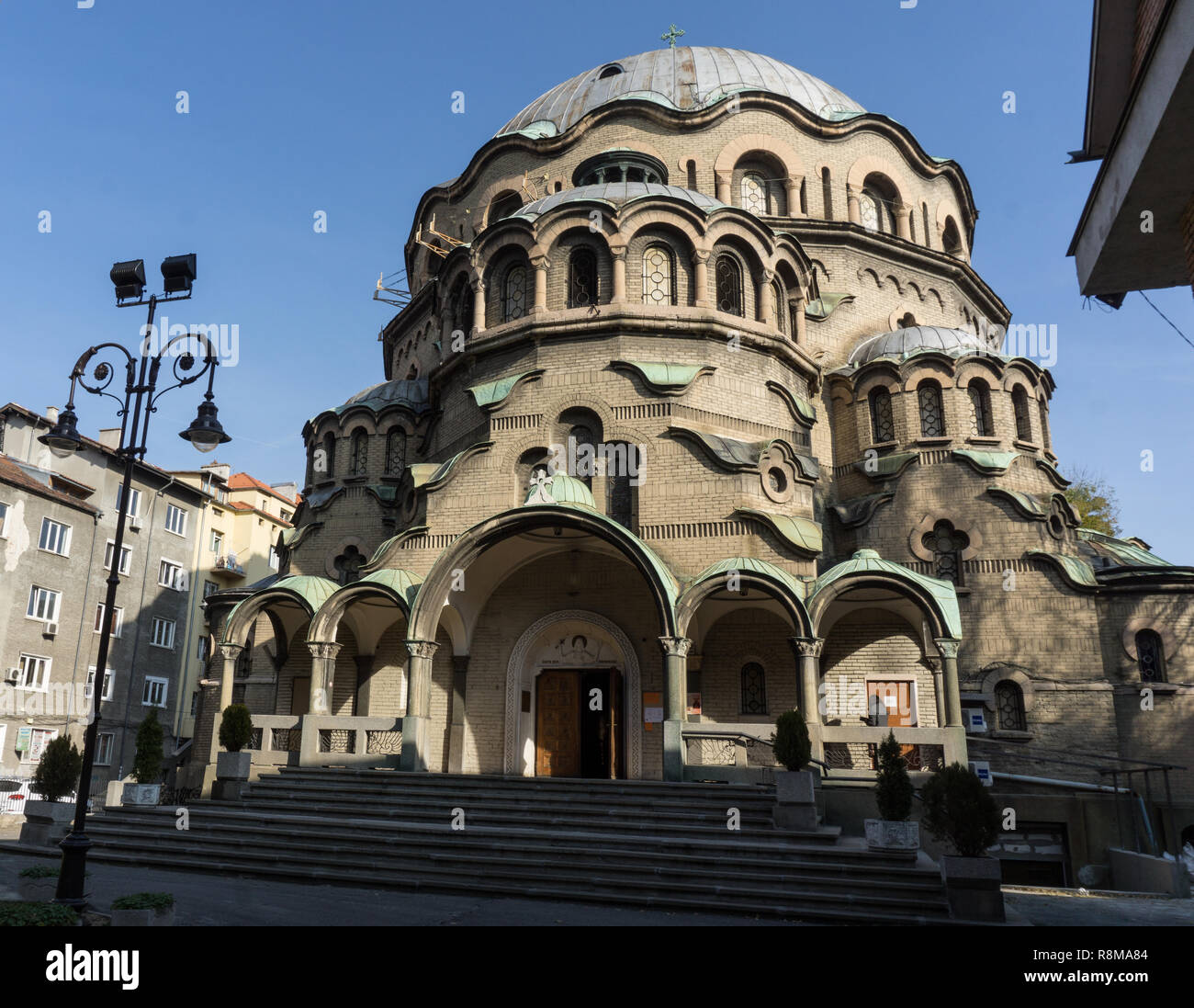 Outside view of a Bulgarian Orthodox church Stock Photo
