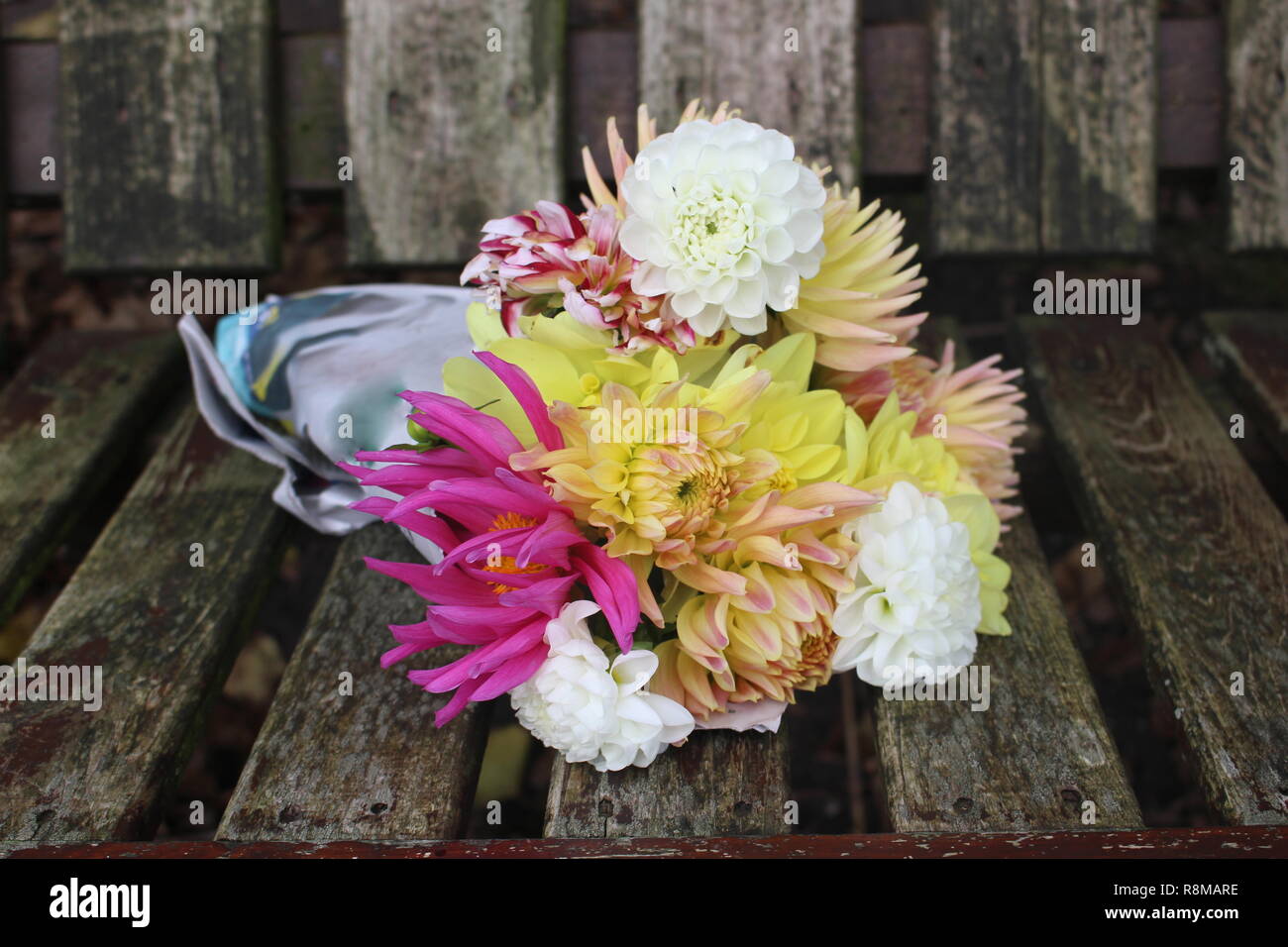 Bouquet facing right Stock Photo