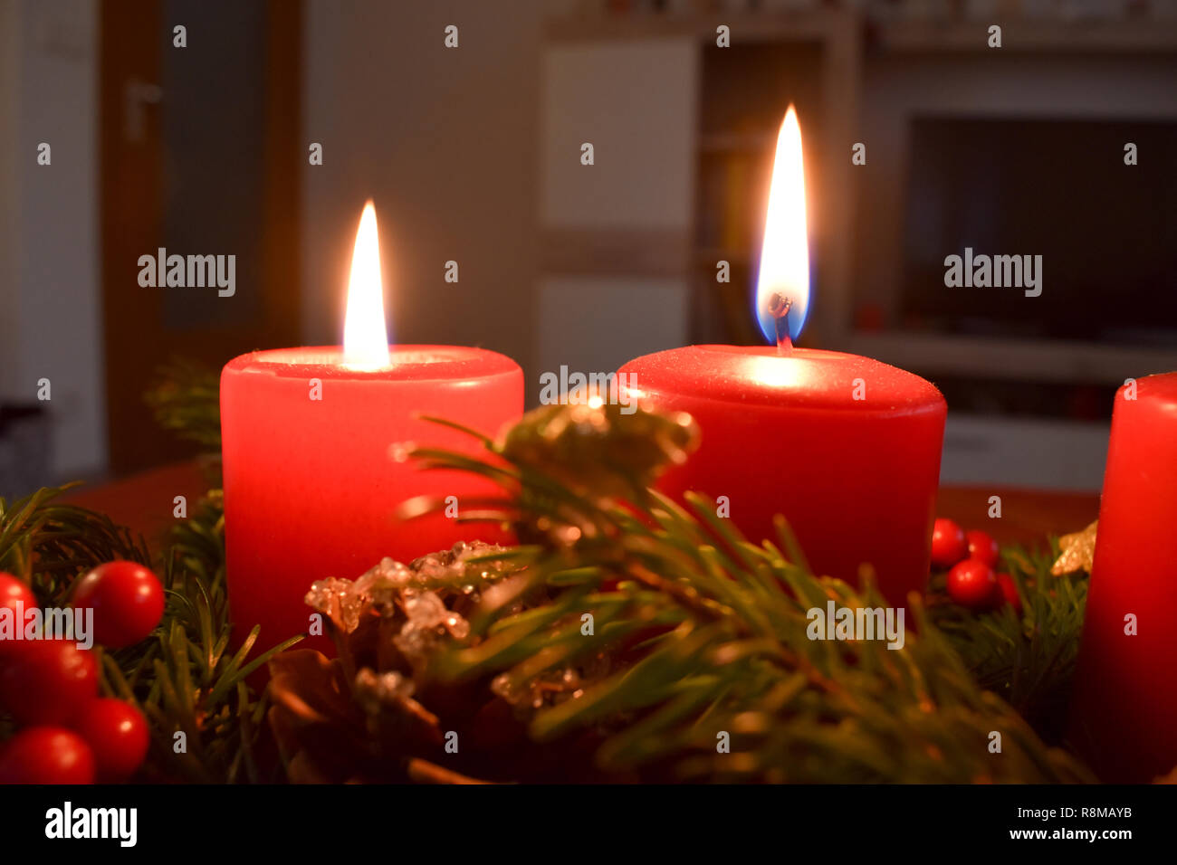 The Advent wreath or Advent crown Stock Photo Alamy