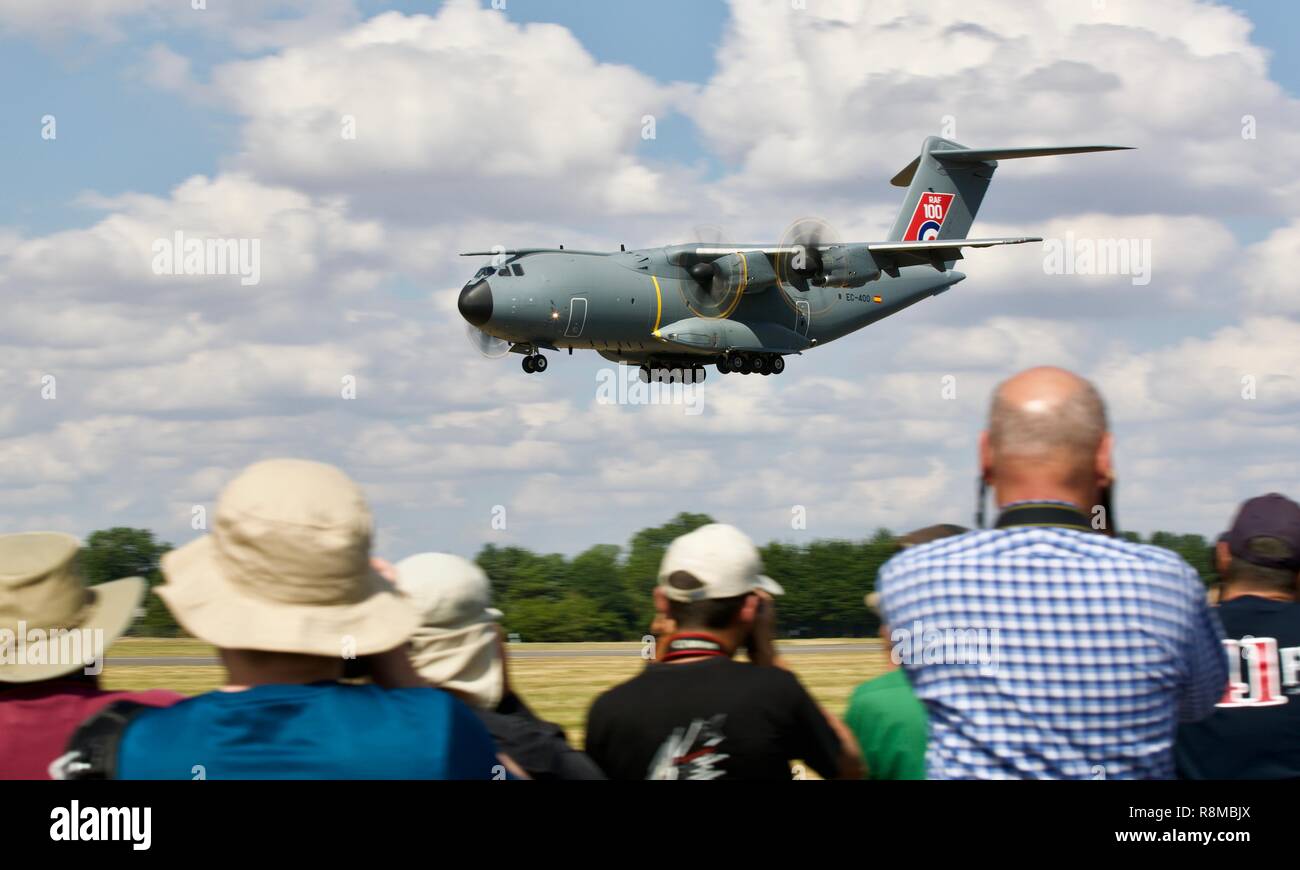 Royal Air Force Airbus A400M Atlas landing at RAF Fairford Stock Photo ...