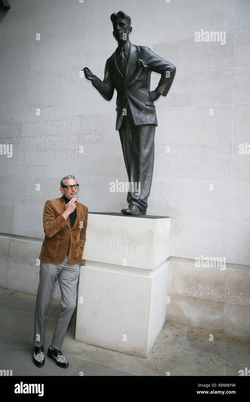 Jeff Goldblum takes a moment to reflect next to the Orwell