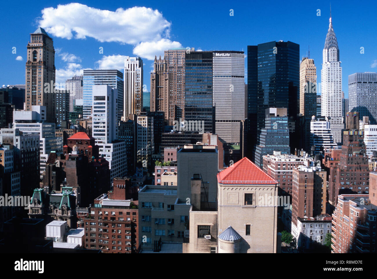 Skyline of Midtown Manhattan, NYC Stock Photo