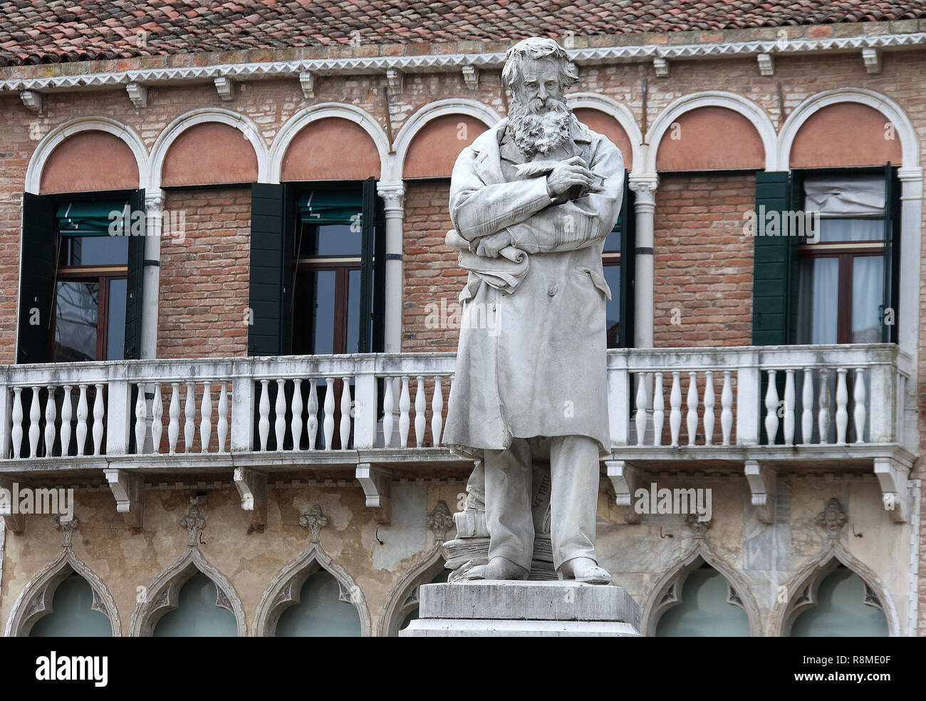 Statue of Niccolo Tommaseo in Venice Stock Photo