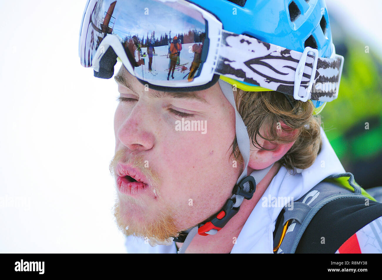 Colorado, USA. 15th Dec 2018. Western Colorado State University freshman and newly named USSMA national team member, Jacob Dewey, following his victory in the difficult individual ski mountaineering race where he qualified for the upcoming World Championships. Arapahoe Basin Ski Area, Dillon, Colorado. Credit: Cal Sport Media/Alamy Live News Stock Photo