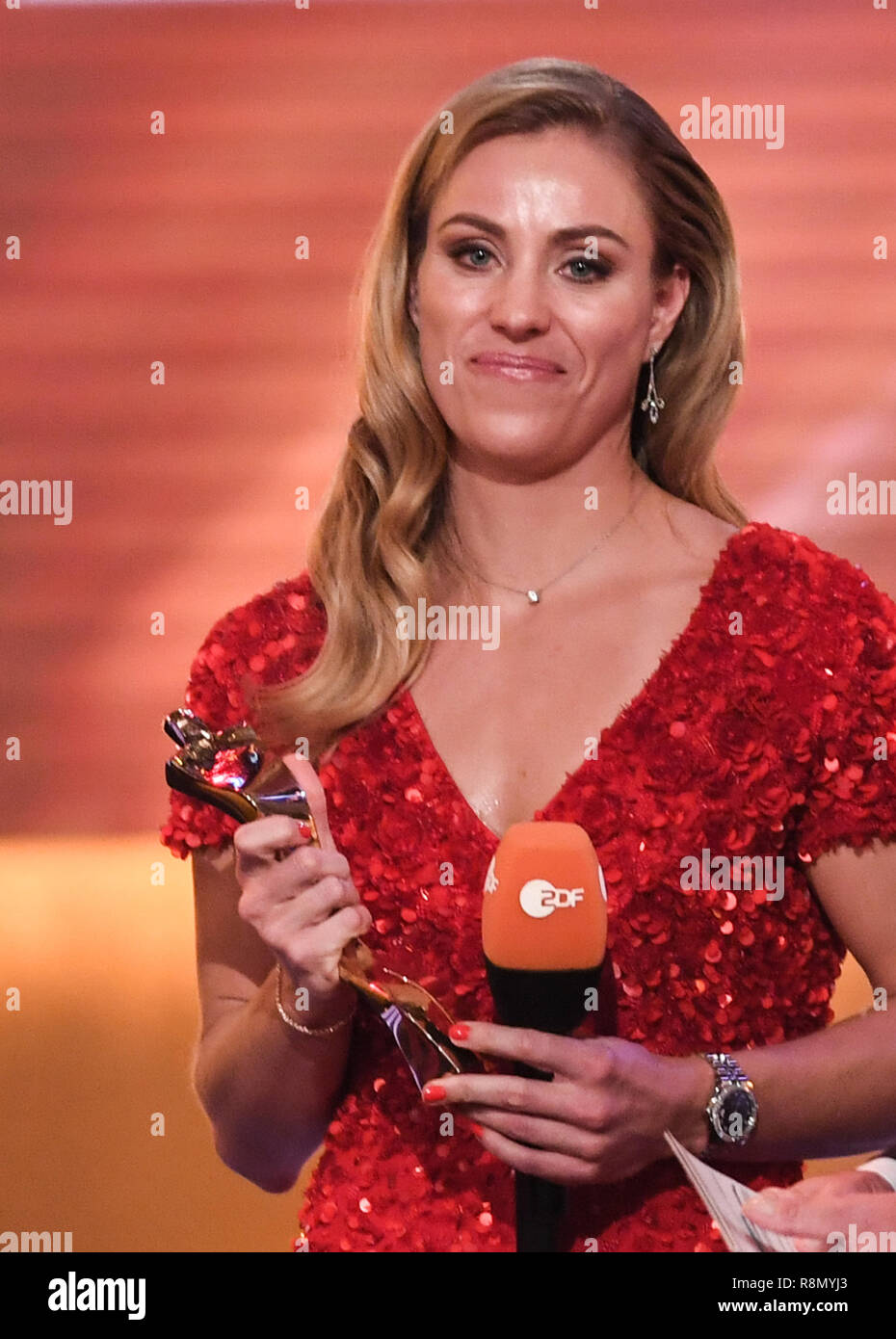 Baden Baden, Germany. 16th Dec, 2018. Tennis player Angelique Kerber is ...