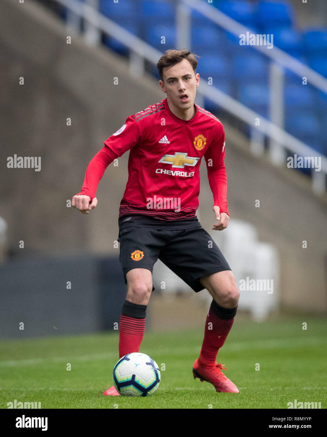 Reading Uk 16th Dec 2018 Lee O Connor Of Man Utd U23 During The Premier League 2 Division 2 Match Between Reading U23 And Manchester United U23 At The Madejski Stadium Reading England