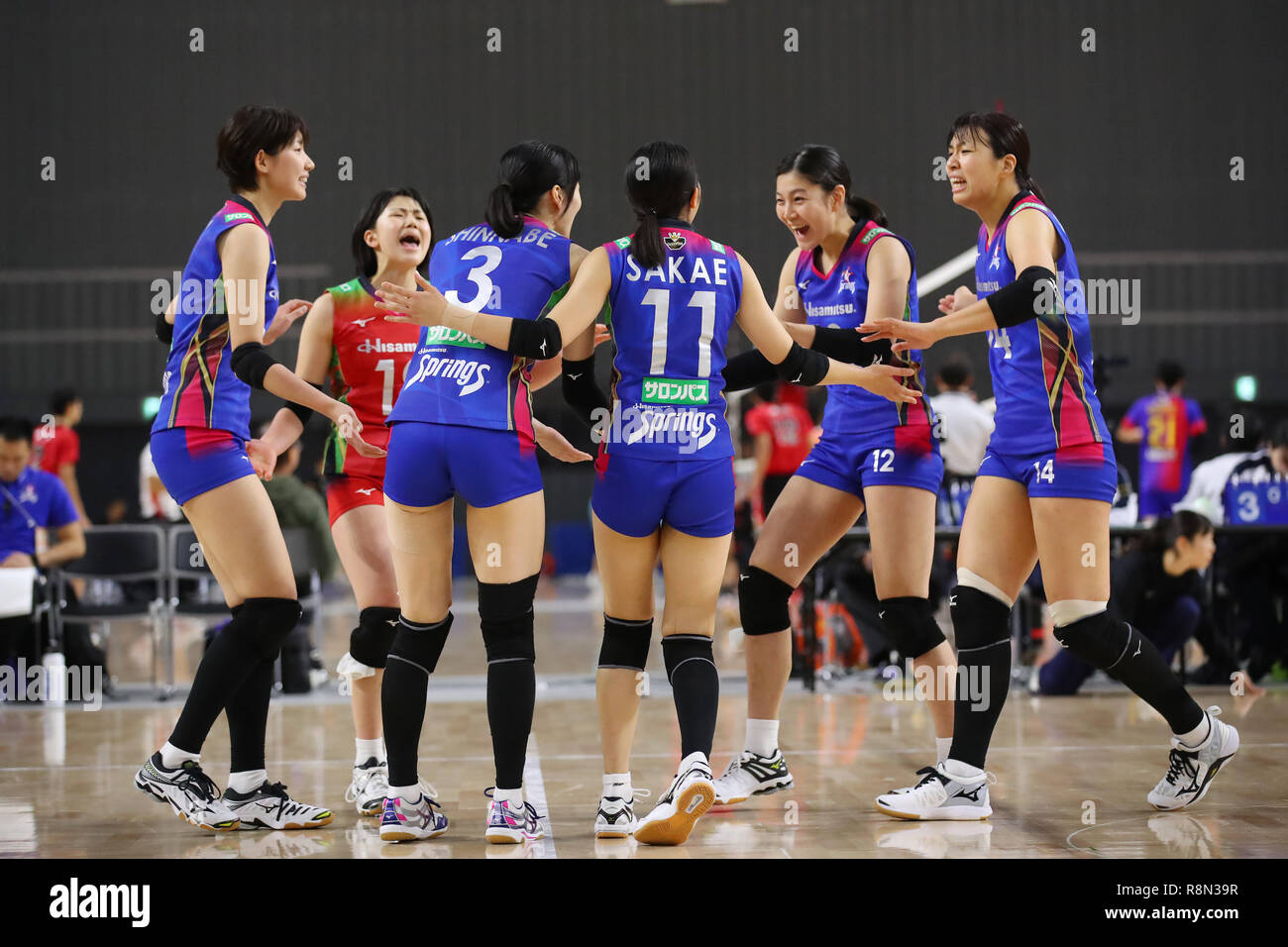 Musashino Forest Sport Plaza, Tokyo, Japan. 15th Dec, 2018. Hisamitsu