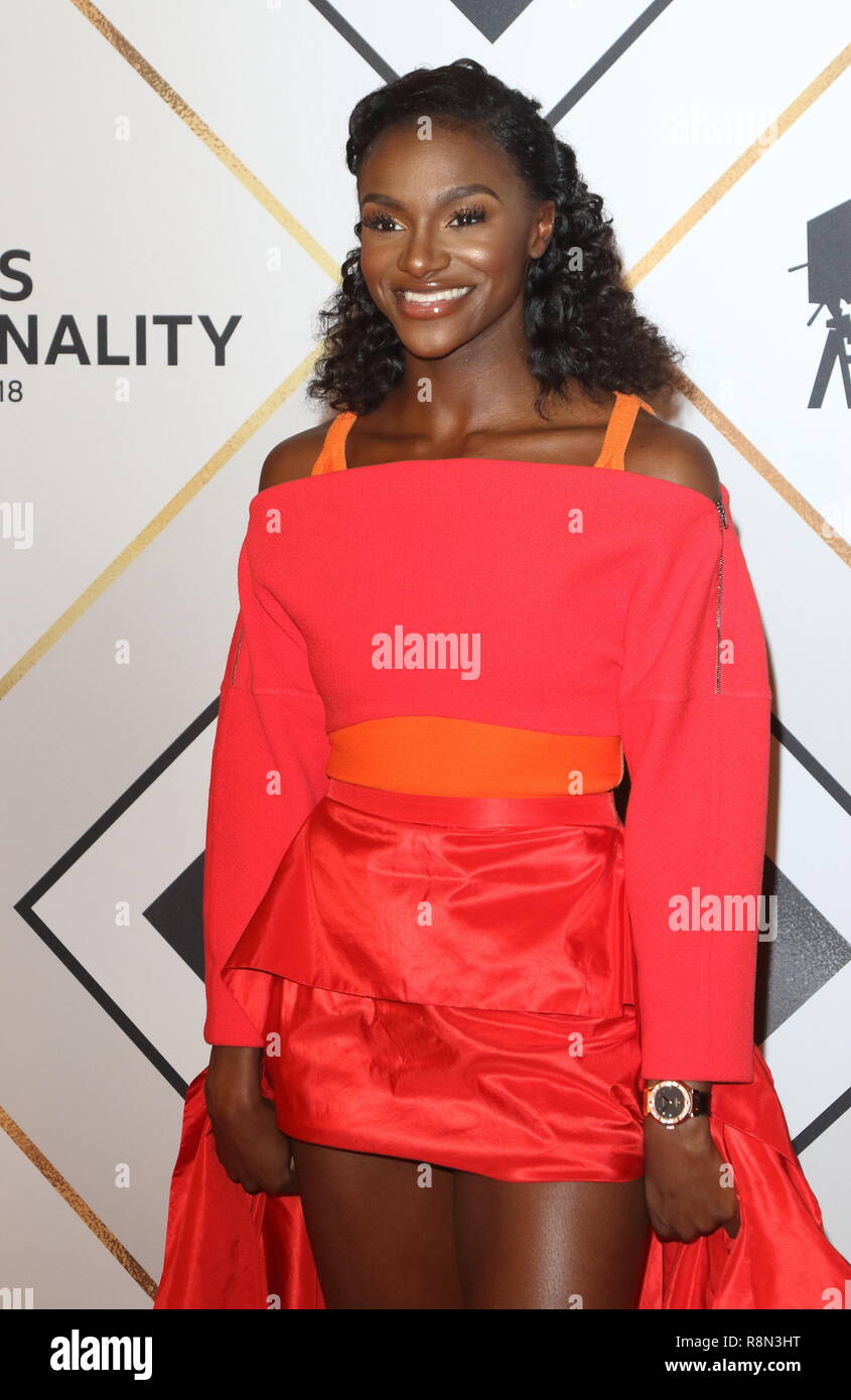 Birmingham, UK. 16th Dec, 2018. Dina Asher Smith on the red carpet at ...