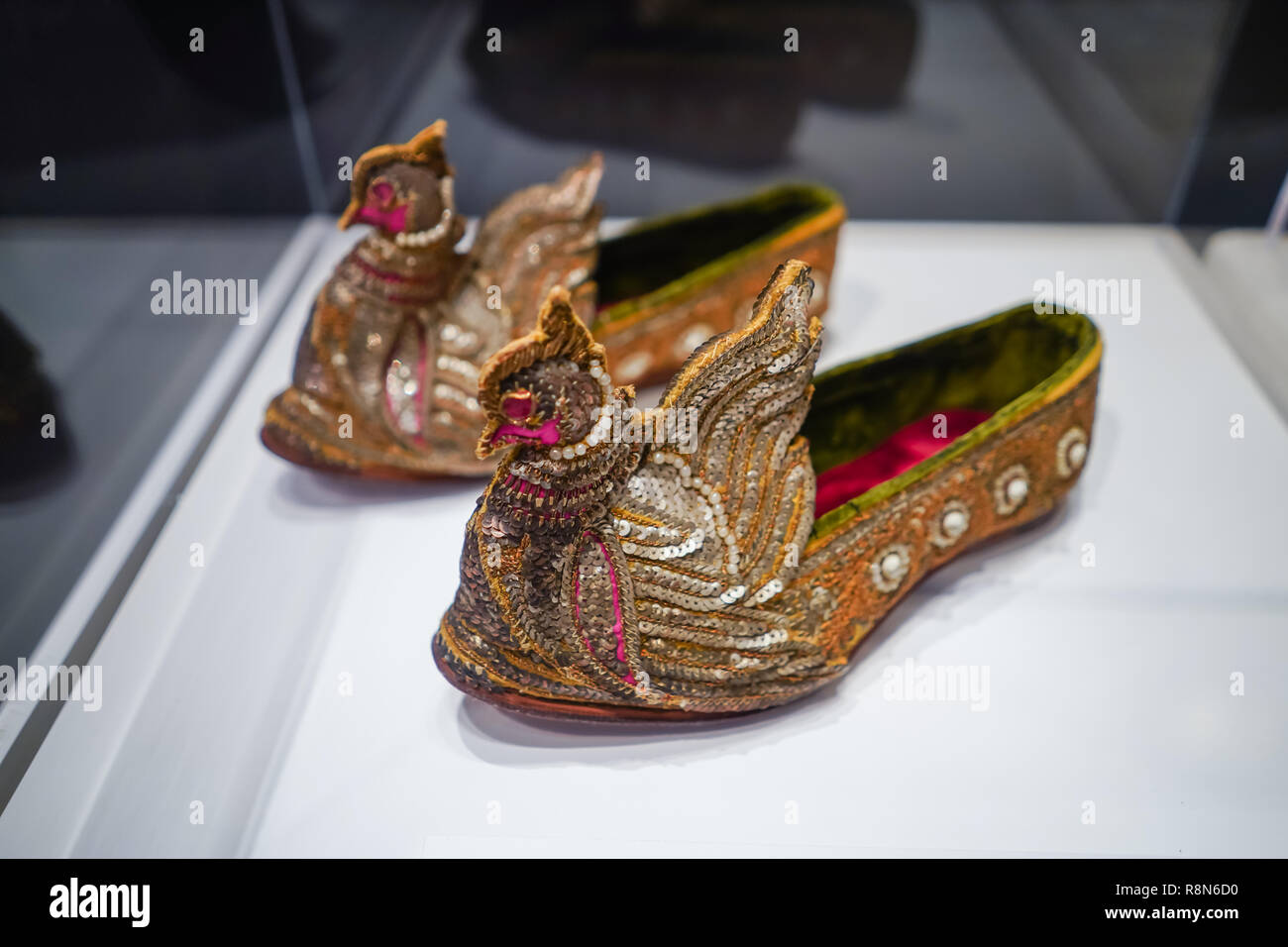 gold bird shoes