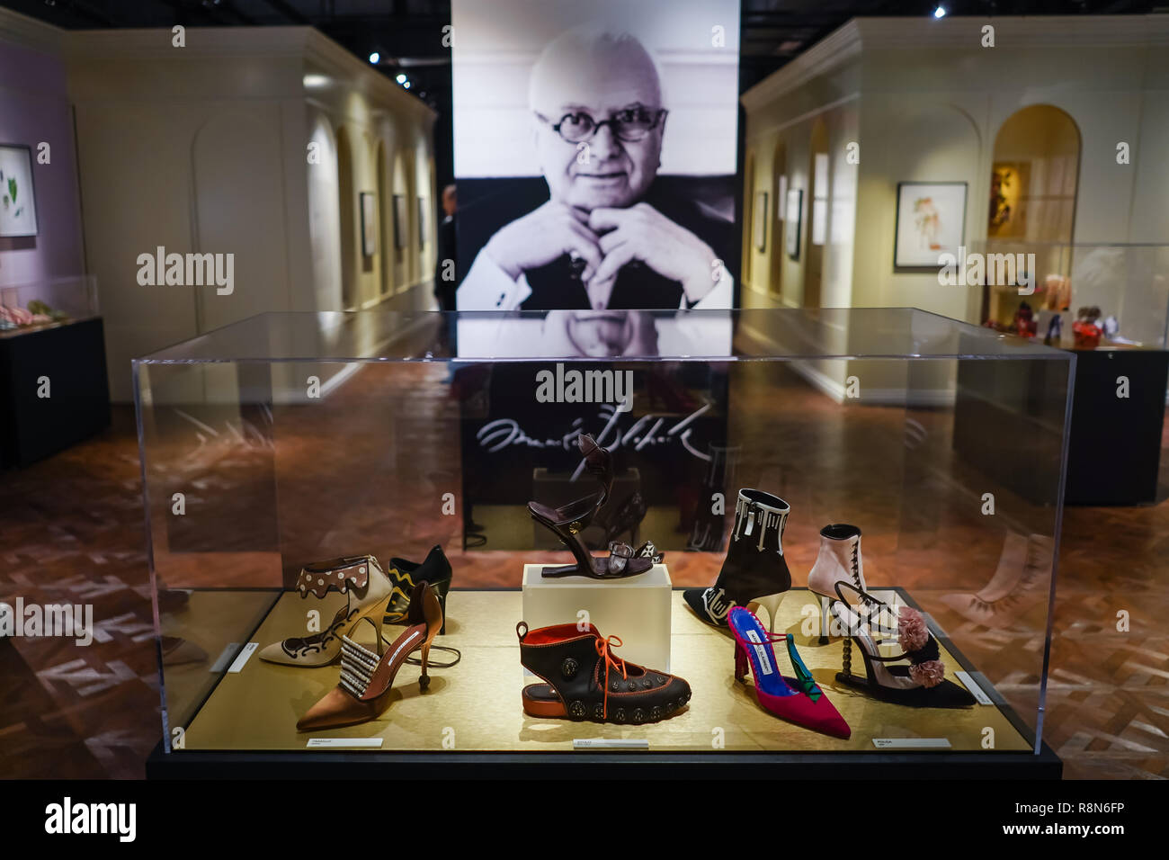 designer heels collection by manolo blahnik Stock Photo