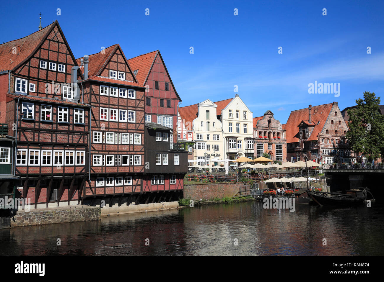River Ilmenau Harbour Quarter At Stintmarkt Luneburg Lueneburg