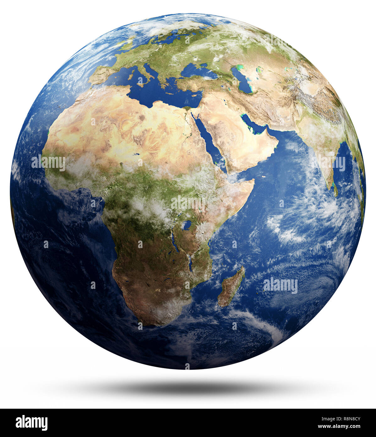 Planet Earth from space. Elements of this image furnished by NASA. 3d rendering Stock Photo