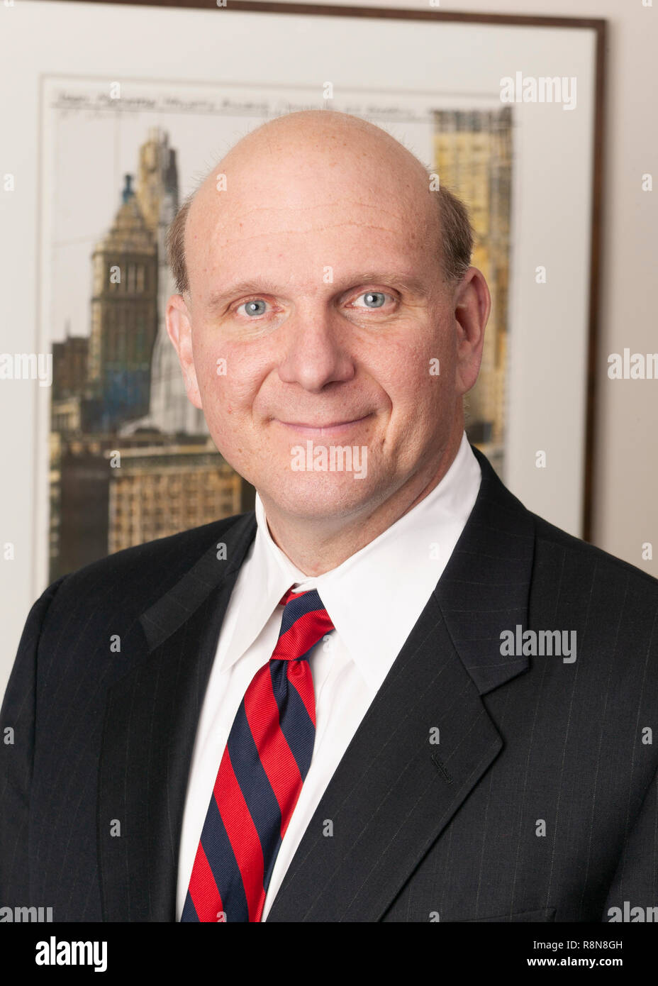 Portrait of Steven Anthony Ballmer ex CEO of Microsoft Stock Photo
