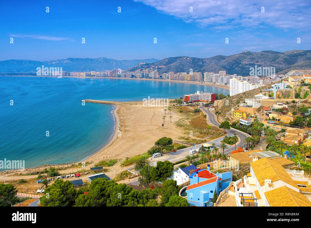 Beaches around Cullera, Province Valencia in Spain Stock Photo