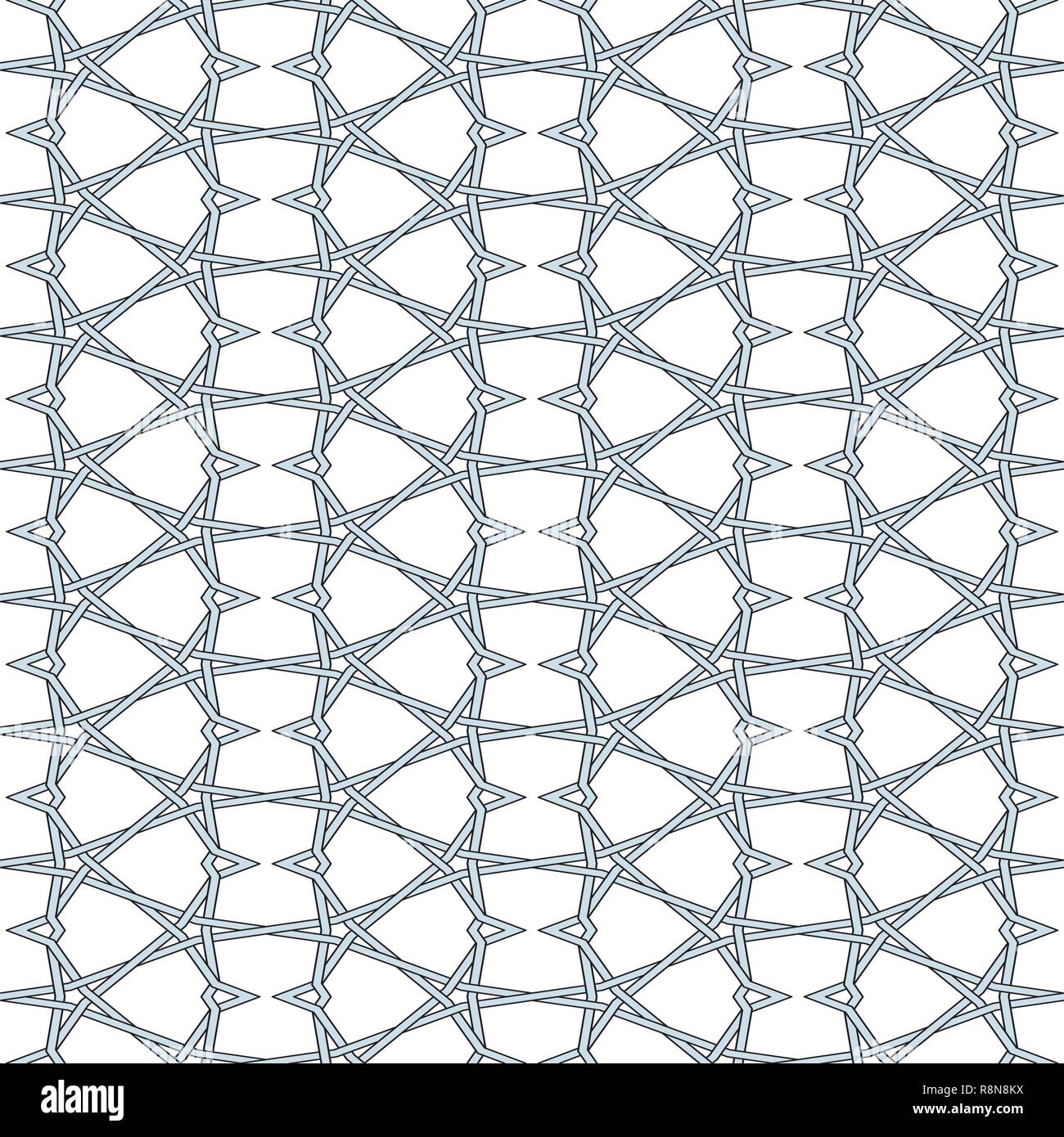 Knitted Wire Seamless Pattern Background Stock Vector