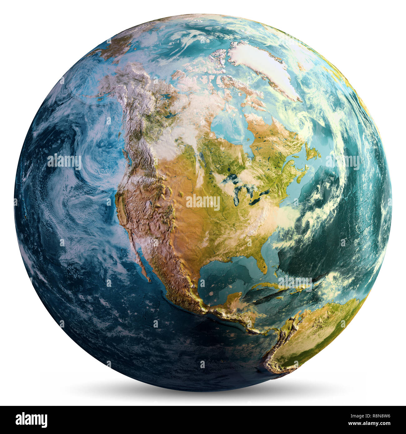 Planet Earth map Stock Photo