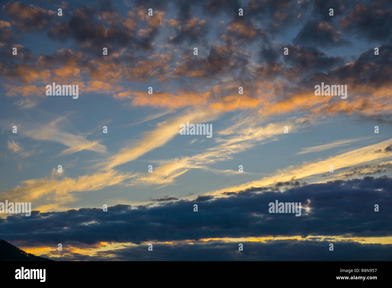 Cirrus clouds at sunset hi-res stock photography and images - Alamy