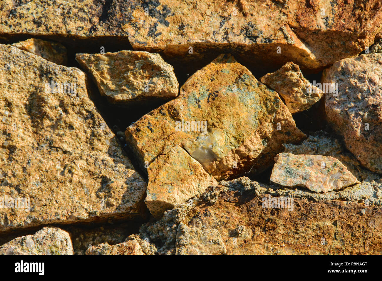 Coloured stone wall texture background material, pattern, surface Stock ...