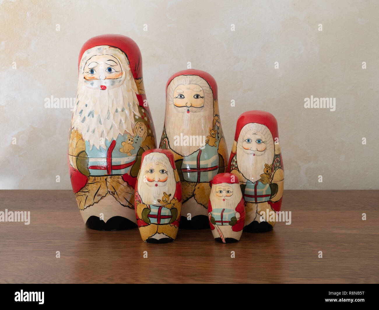santa claus nesting dolls